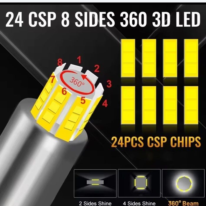 Led лампи автомобільні HB4 (9006) 30000 LM 6500K потужністю 300W