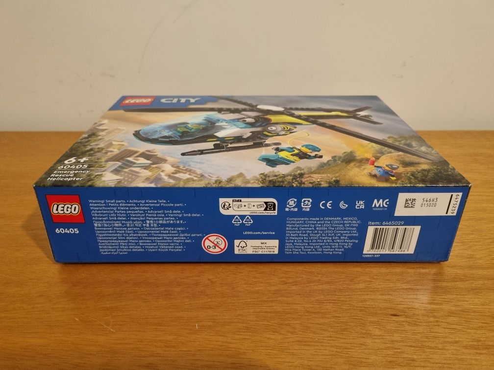 Lego City 60405 - Helicóptero de salvamento de emergência