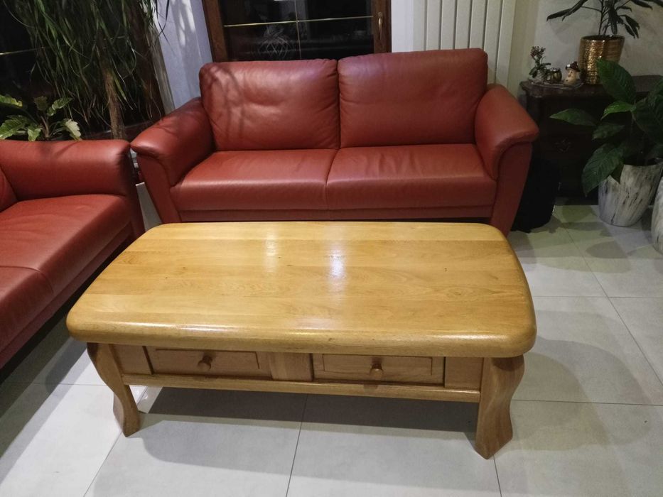 Piękna ława dębowa