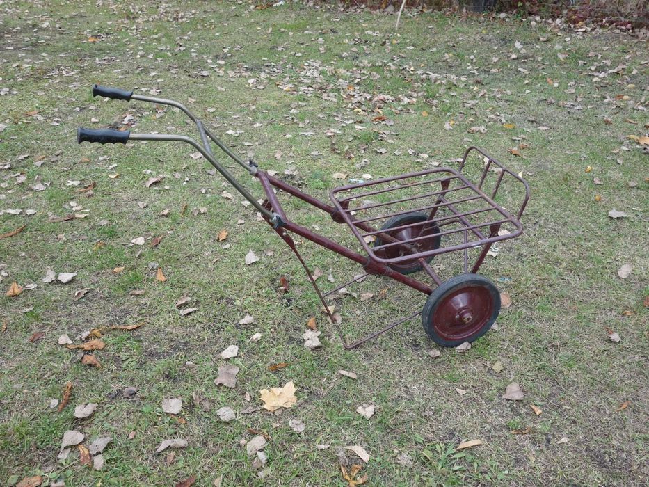 Wózek ogrodowy dwukołowy - dwukółka do ogrodu - taczka sadownicza