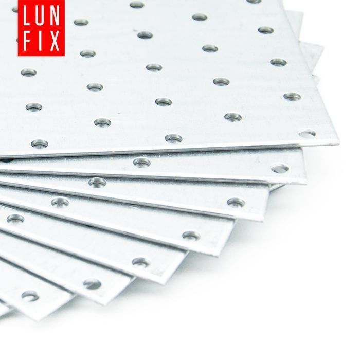Płytka perforowana ciesielska montażowa 100x200x2mm łącznik ciesielski