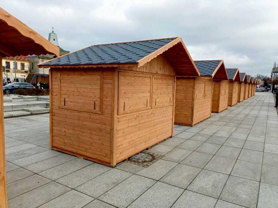 DOMEK HANDLOWY 3 Drewniany Pawilon Wystawowy Jarmark PRODUCENT C1