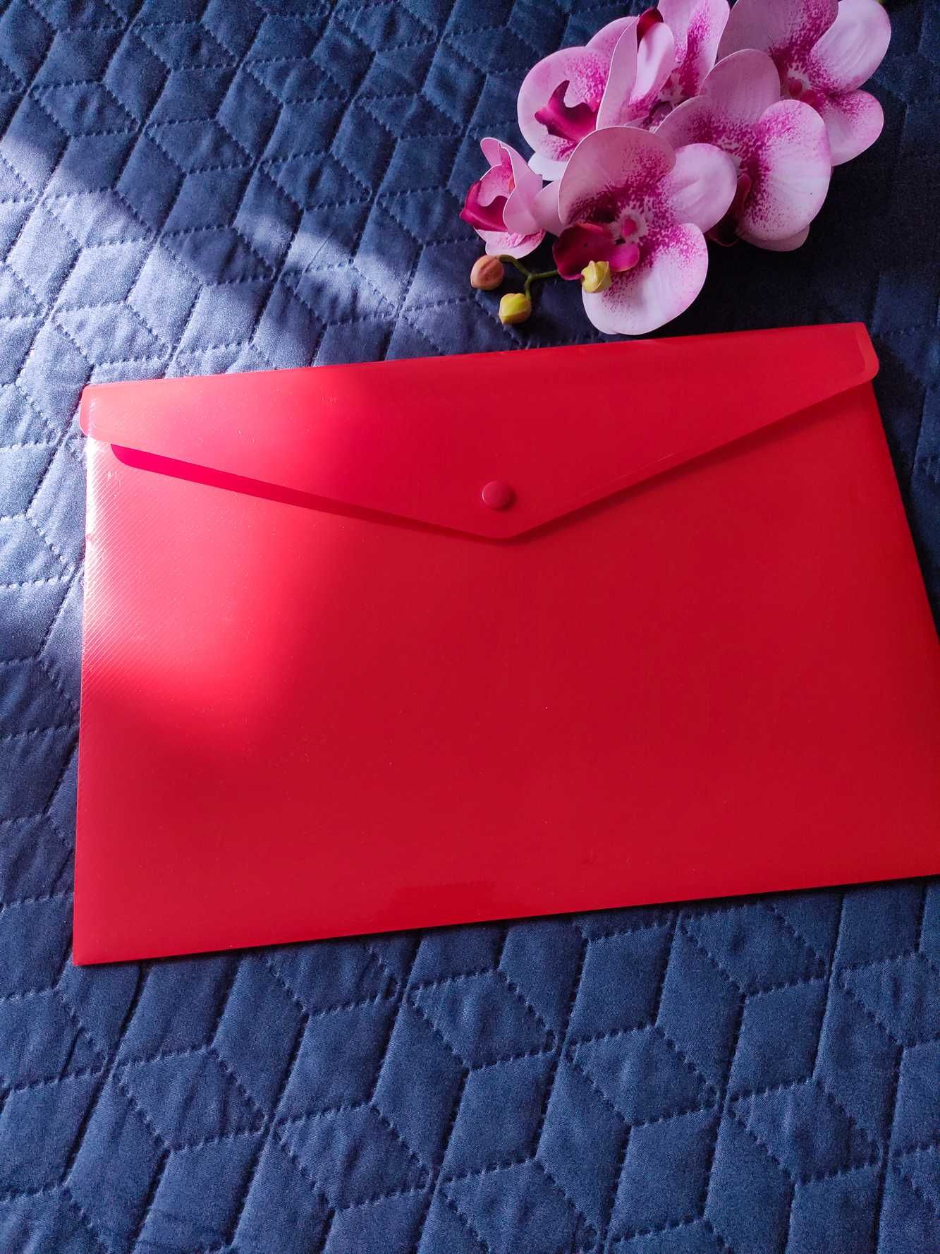 Яркая папка красный портфель для документов A4