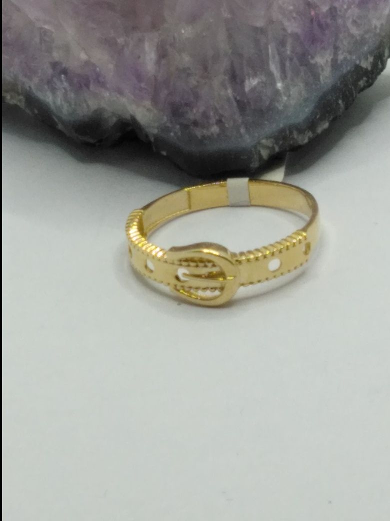 Złoty pierścionek pasek, złoto 585 rozmiar 21