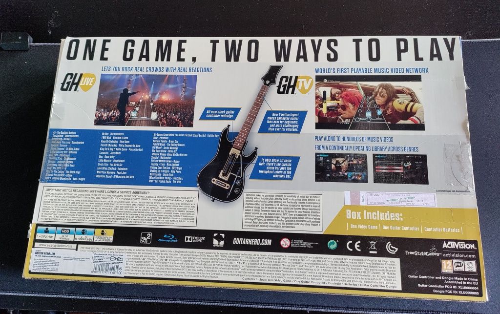 Guitar Hero Live PS4 c/ caixa