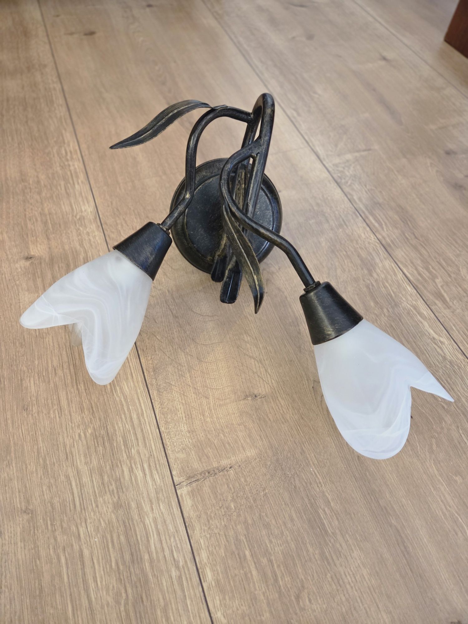Kinkiet. Lampa ścienna podwójna 2 szt