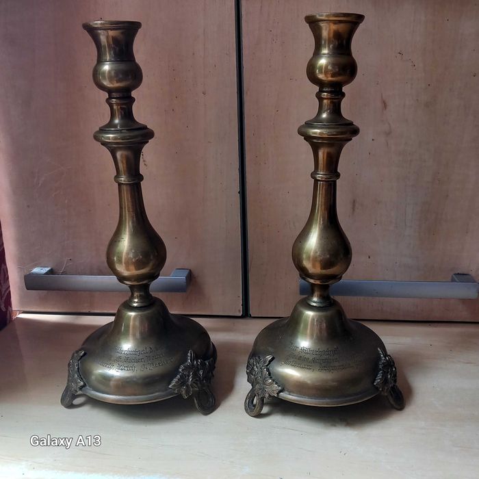 Stare poniemieckie swieczniki