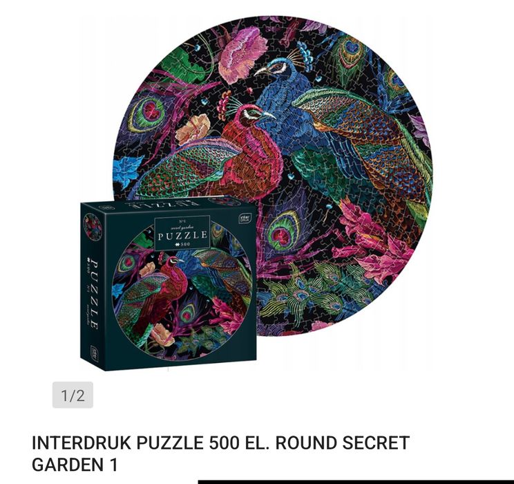 Puzzle spiralne interdruk rajskie ptaki