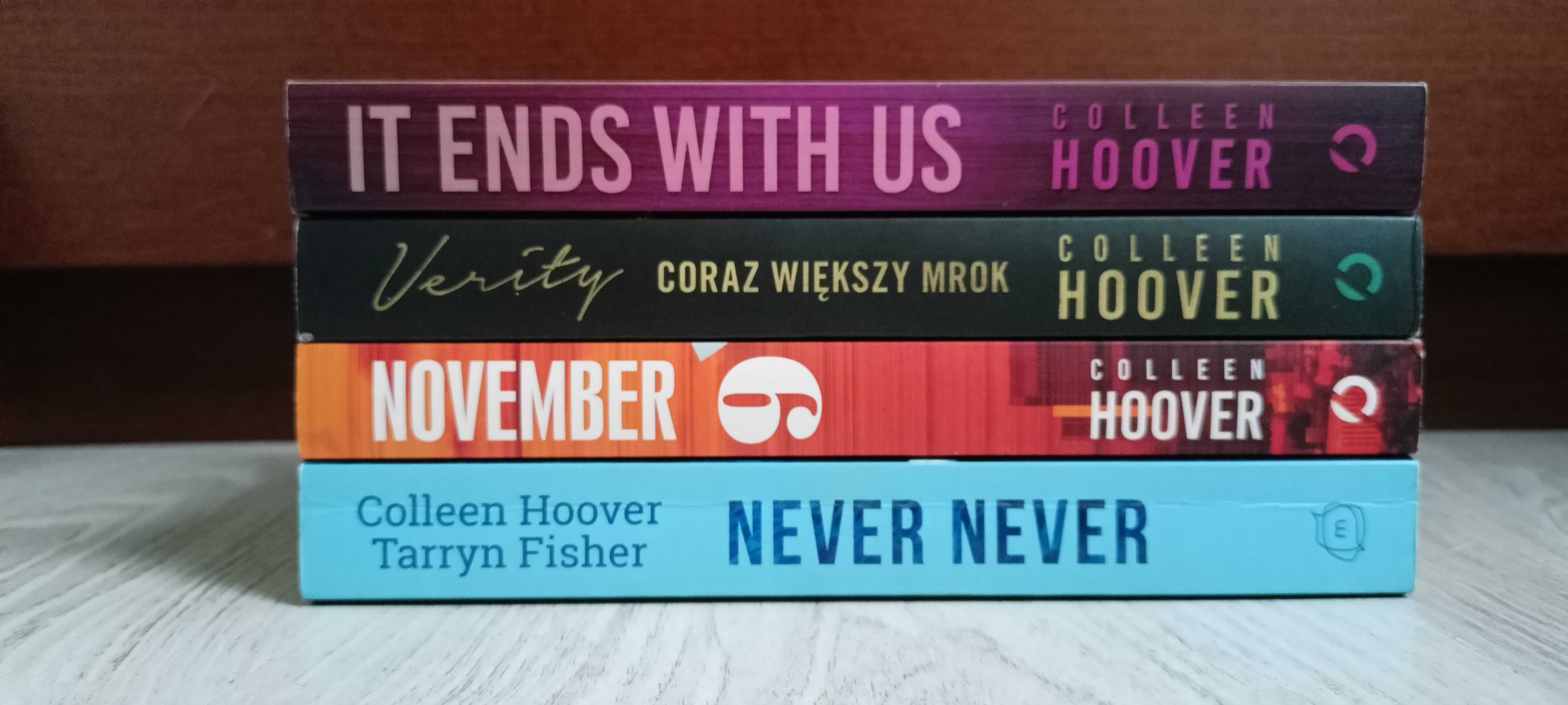 4x Hoover It ends with us Coraz większy mrok November 9 Never Never