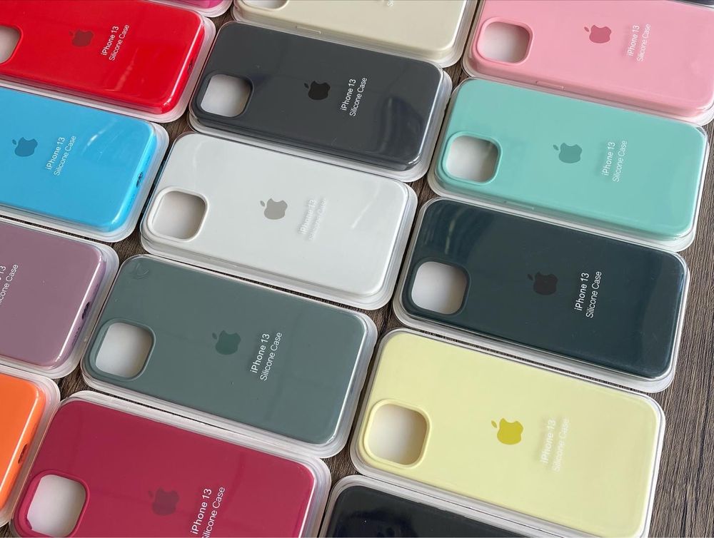 Чехол Silicone Case iPhone 13 Pro Max Силиконовый Айфон закрытым низом