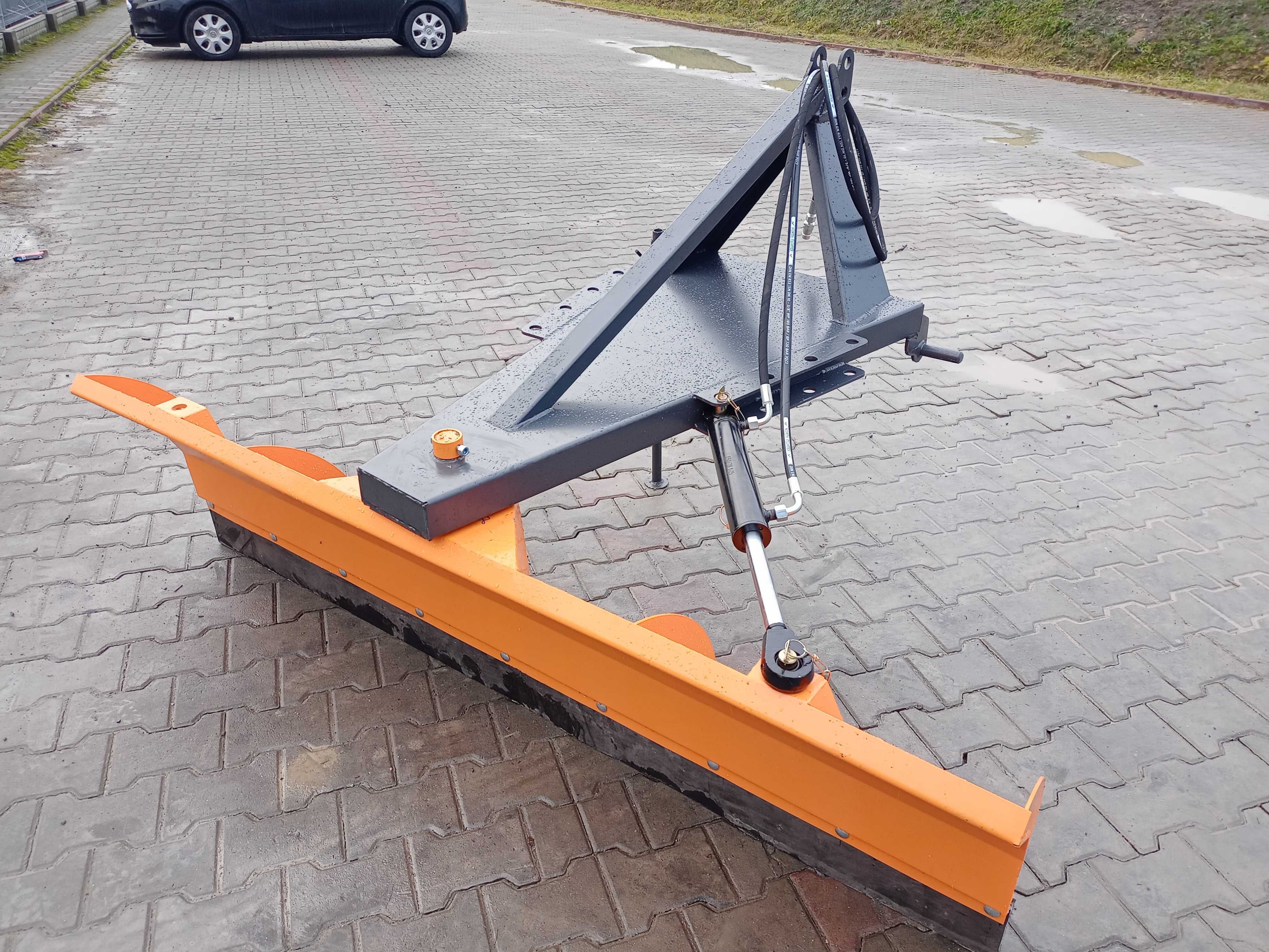 Pług do śniegu obrotowy Produkt Polski solidny do pchania i ciągnięcia