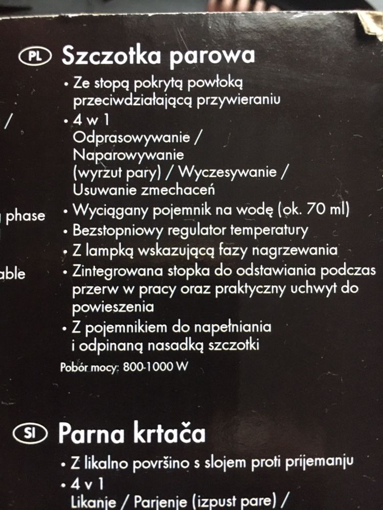 Szczotka parowa Silver Crest prawie nowa
