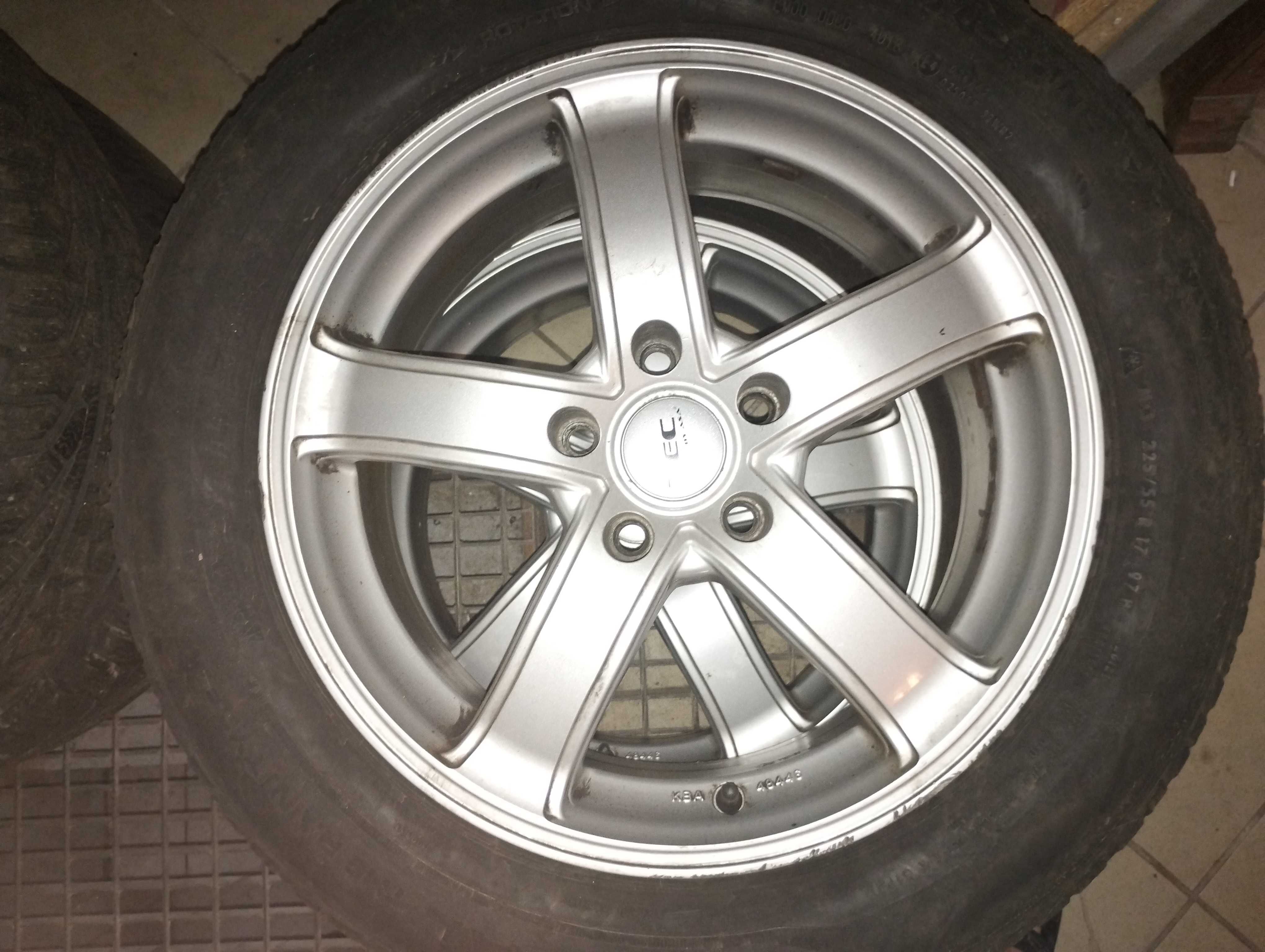 4x Felgi aluminiowe TEC 17 cali 5x114,3 + opony zimowe Mazda 6 2012-