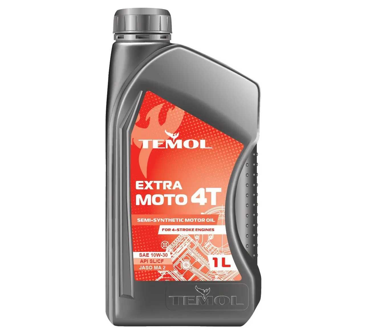 Моторна олива для генераторів 10W-30 TEMOL EXTRA MOTO 4T