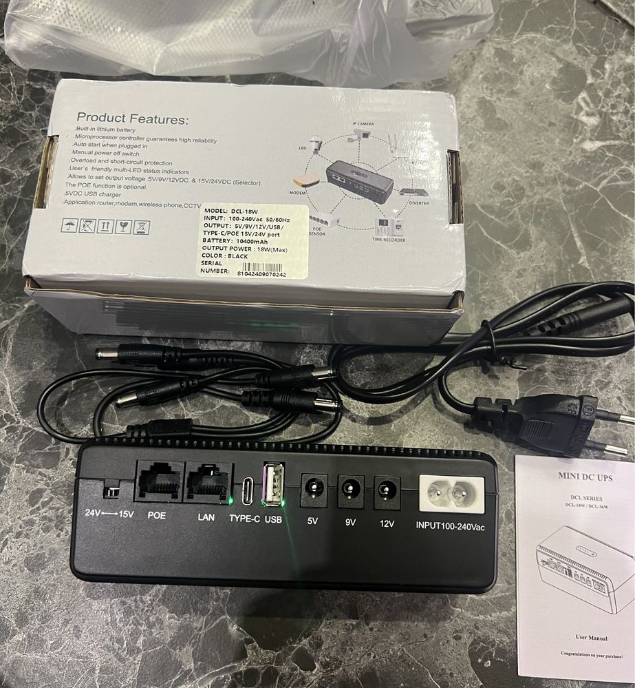 Продам ups для роутера , ДБЖ, безперебійний, 5v, 9v, 12