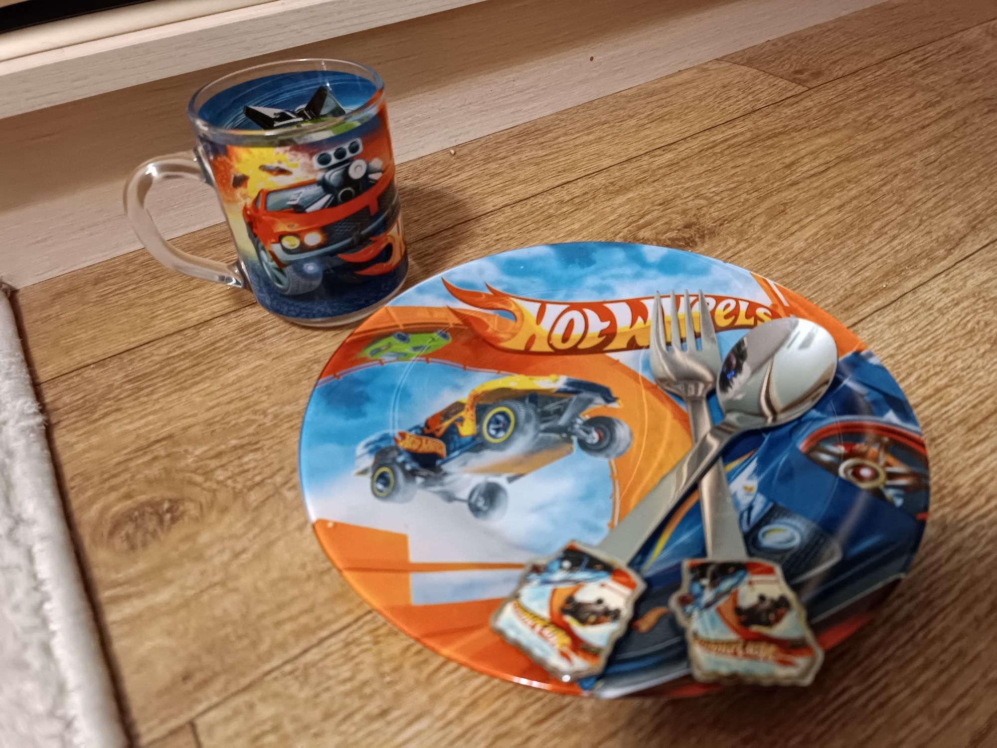 Набор детской посуды Hot wheels