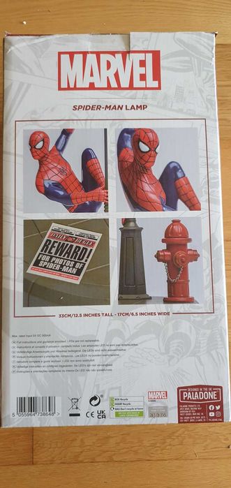 Candeeiro Spiderman (Homem-Aranha) da Paladone