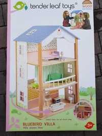 Drewniany domek dla lalek z mebelkami, Tender Leaf Toys
