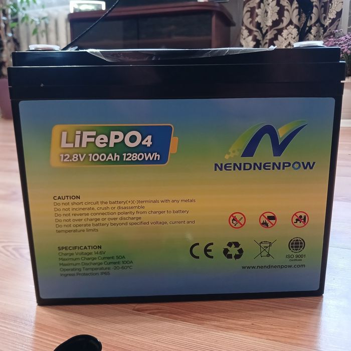Аккумулятор LiFePO4 12,8V 100Ah літій-залізо-фосфатні
