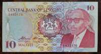 Lesotho banknot 10 maloti 1990 rok unc