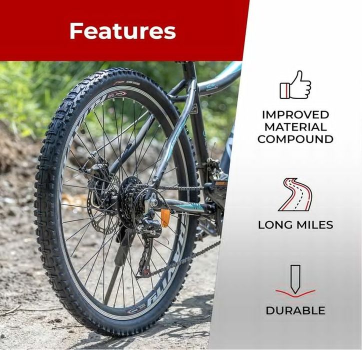 Fincci Alto 26 x 1,95 Mtb rower hybrydowy, składana opona Kevlar Nylon