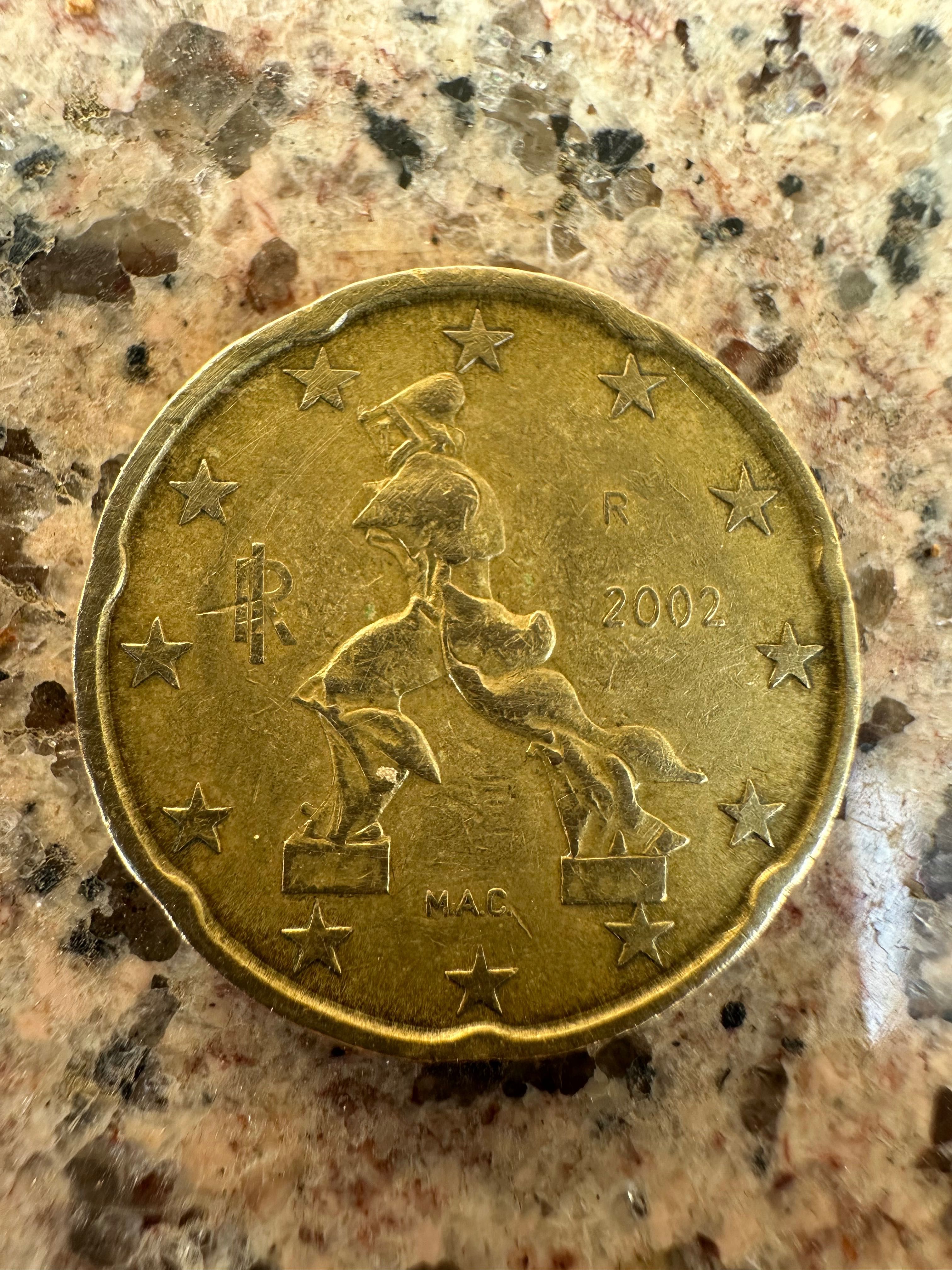 Moeda 20 cêntimos 2002