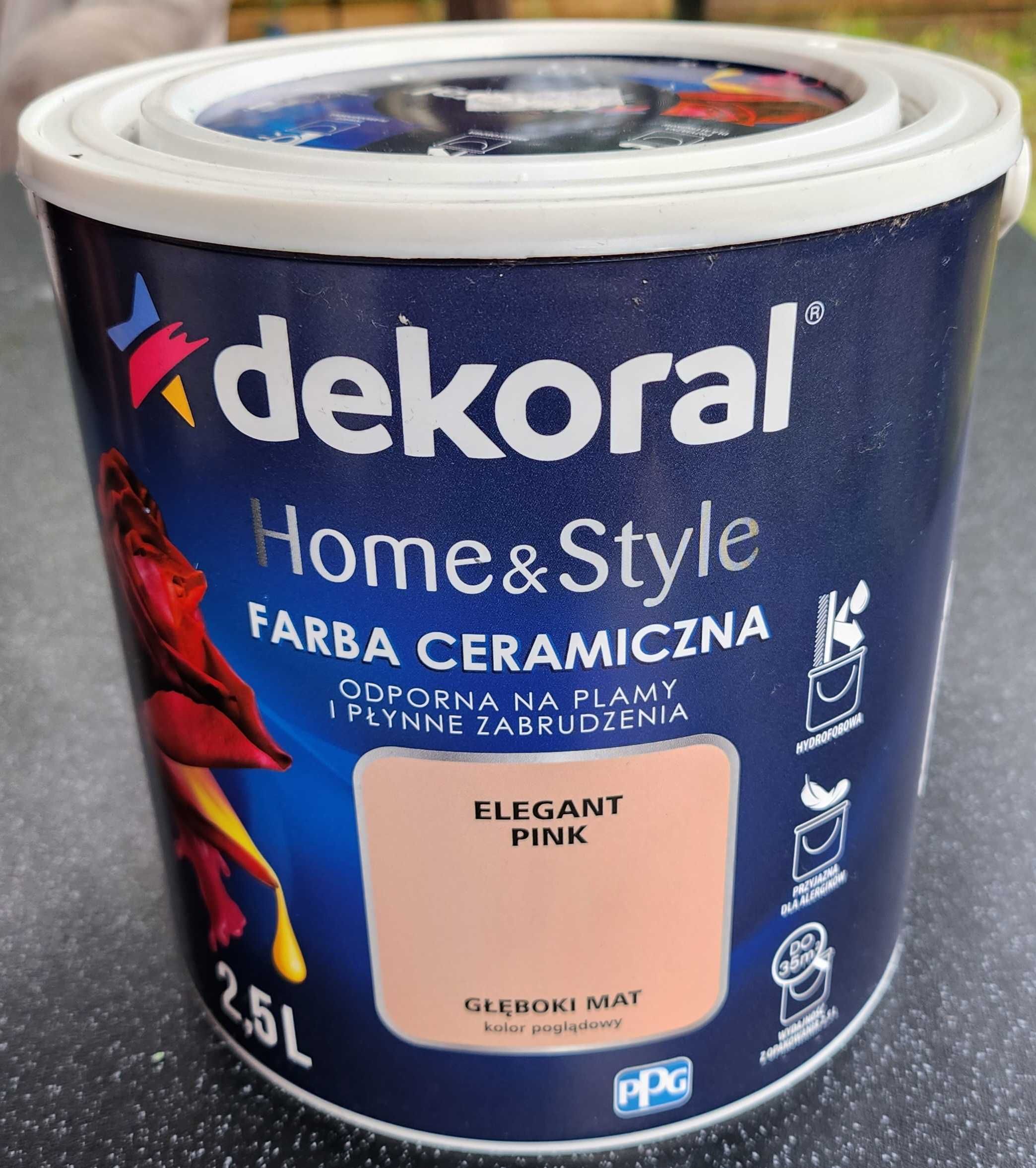 Farba Dekoral CERAMICZNA  kolor Elegant Pink 2,5L