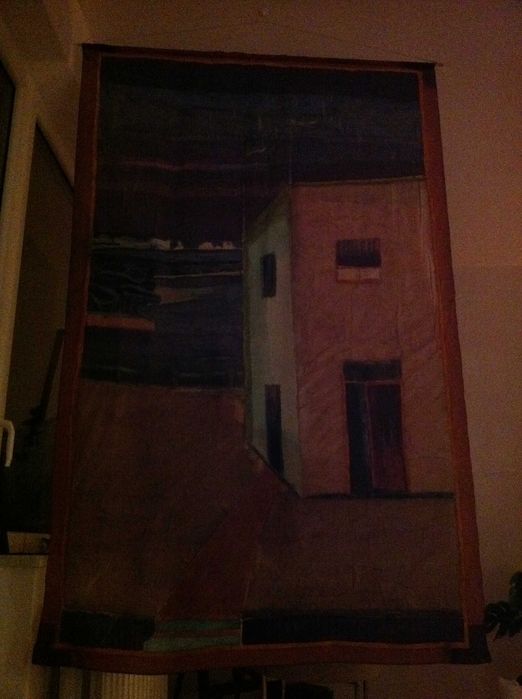 obraz na jedwabiu "Dom" Joanna Stasiak, 2010, tajemniczy, nieoczywisty