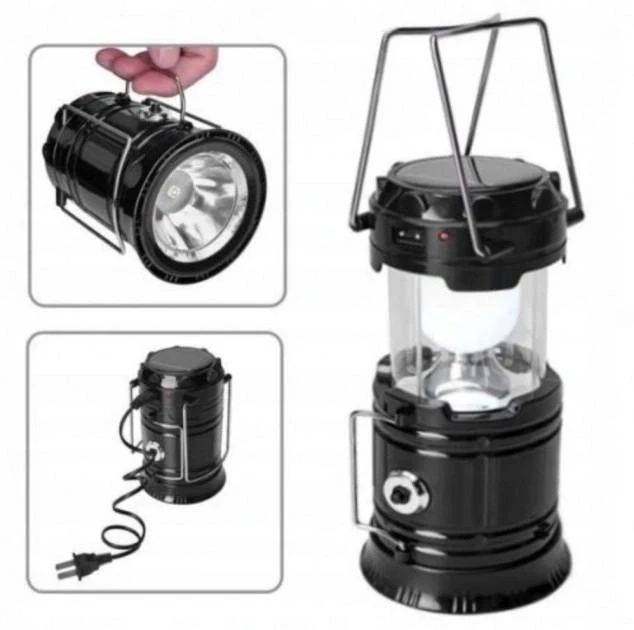 LED лампа X-BAIL BL-5800 з ліхтариком і сонячною панеллю