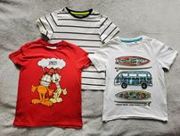 3 koszuli T short rozmiar 122