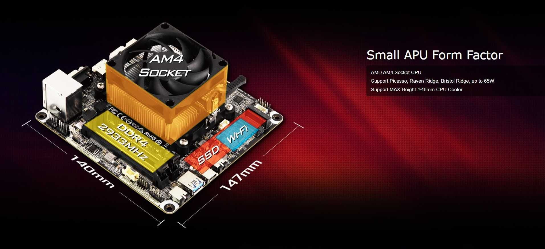 AsRock Desk Mini A300 mini Pc Ryzen