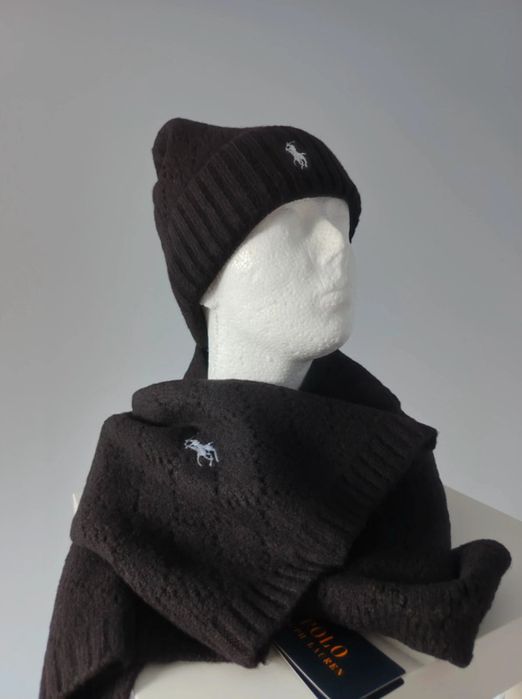 Zestaw komplet Polo szalik czapka