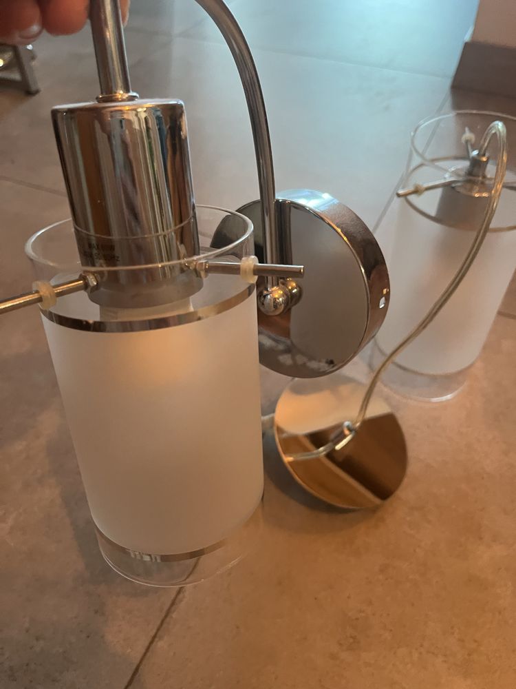 Lampa / kinkiet srebrny