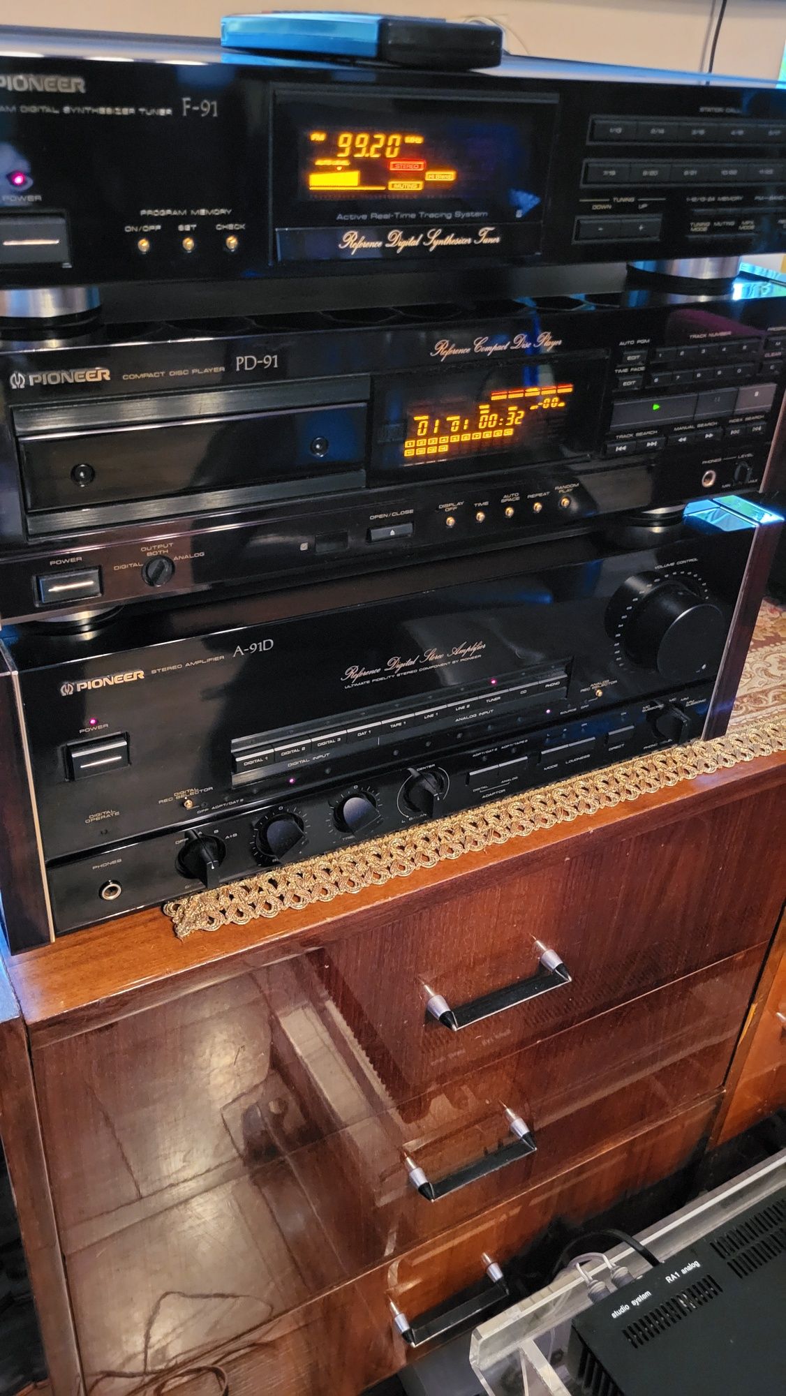 Pioneer A-91D z DAC, CD PD91, Tuner F91