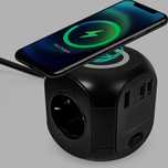 Listwa zasilająca Cube - bezprzewodowa ładowarka, przedłużacz USB z 3