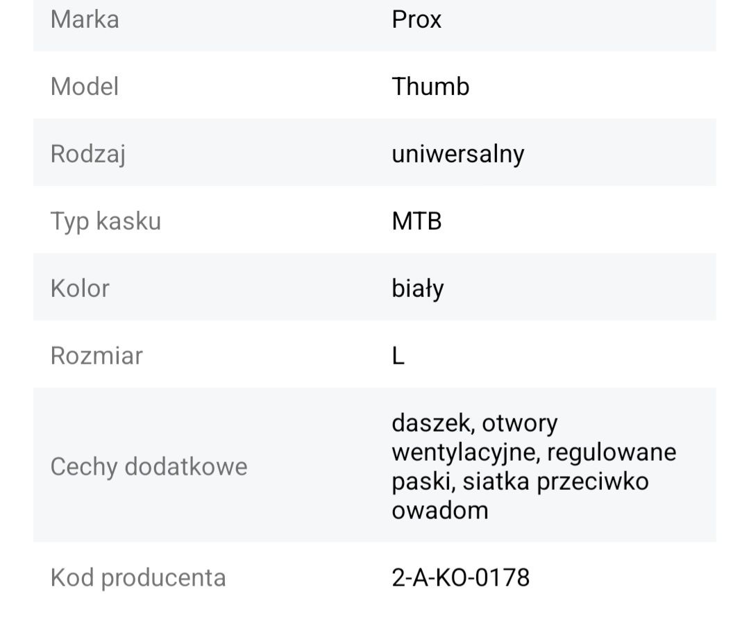 Kask biały różowy rozmiar damski  L proxu.kask MTB, CROSS, rozmiar L 5