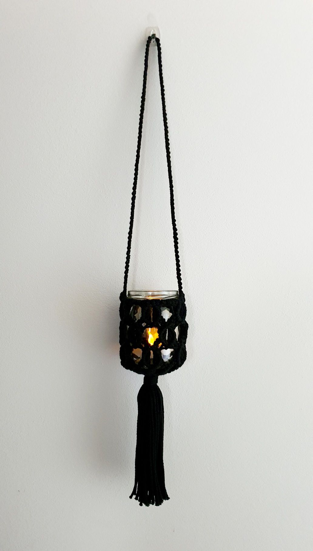 Lampion boho ecru lub czarny