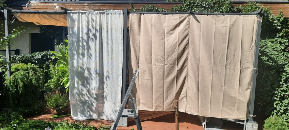 Zasłony do: pergola lub pawilon tarosowy