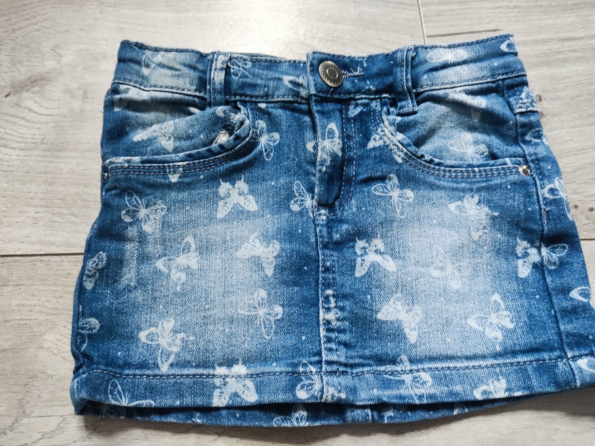 Dwie spódnice jeansowe rozmiar 98 H&M i in extenso rozmiar 98