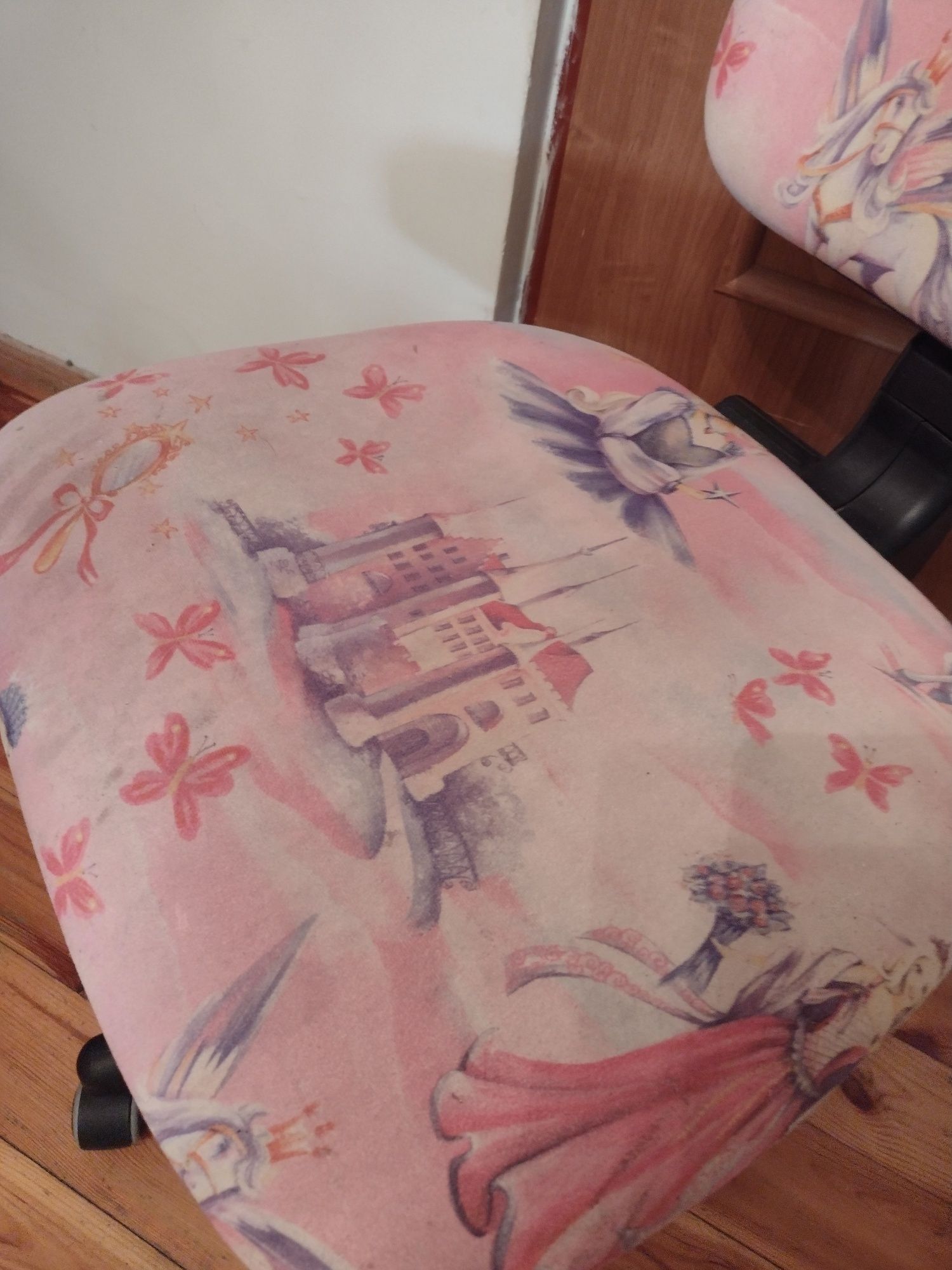 Fotel, krzesło do biurka księżniczka dla dziewczynki