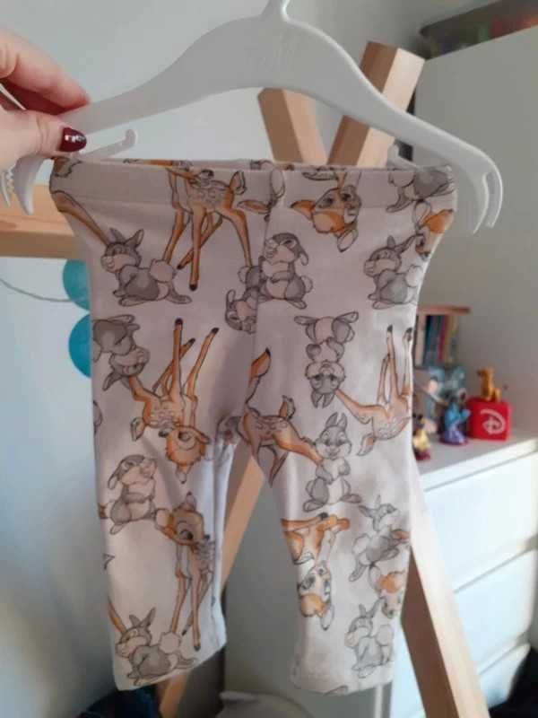 Legginsy niemowlęce ze wzorem Bambi Reserved r.68