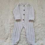 Pajacyk OAT model "Dove" unisex bawełna organiczna rozmiar 0/6 mies