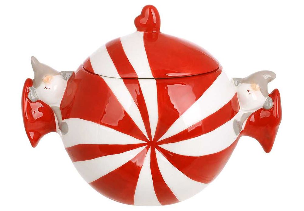 Новорічний посуд Банка для цукру Банка для сахара Новогодняя посуда