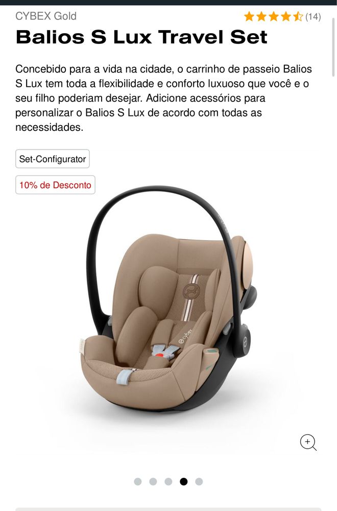 Vendo Carro Cybex + Ovo + Isofix + Alcofa Tudo 400€
