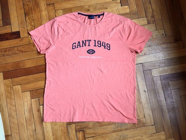 Классная легкая мужская футболка GANT New Heaven Connecticut оригинал