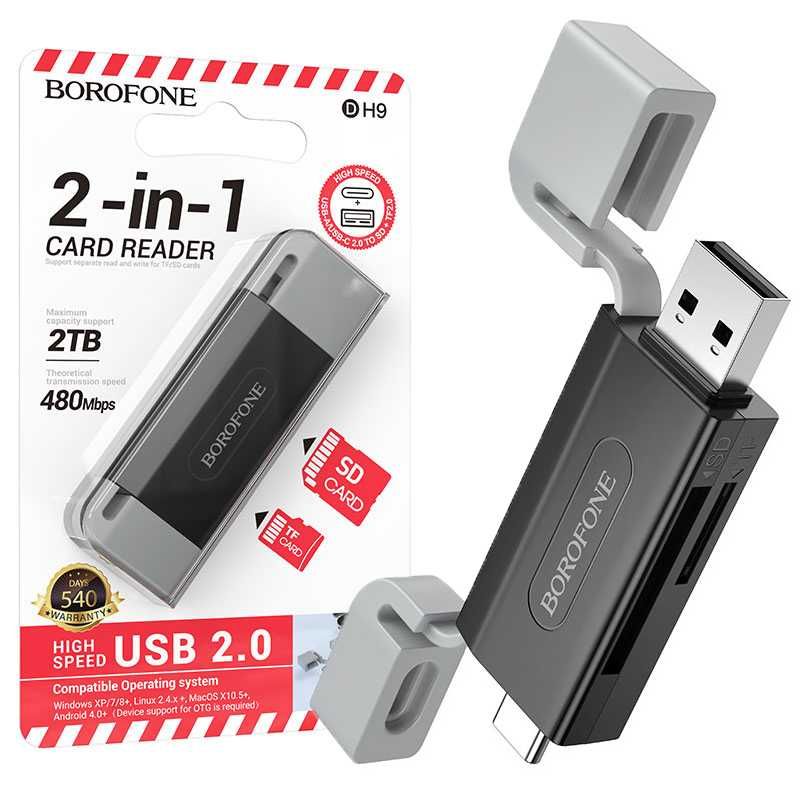 CZYTNIK KART SD, micro SD do 2 TB USB USB-C Laptop Komputer Smartfon