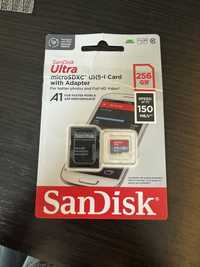 SanDisk ULTRA micro sd SDHC A1 256GB 150MB/S + adapter