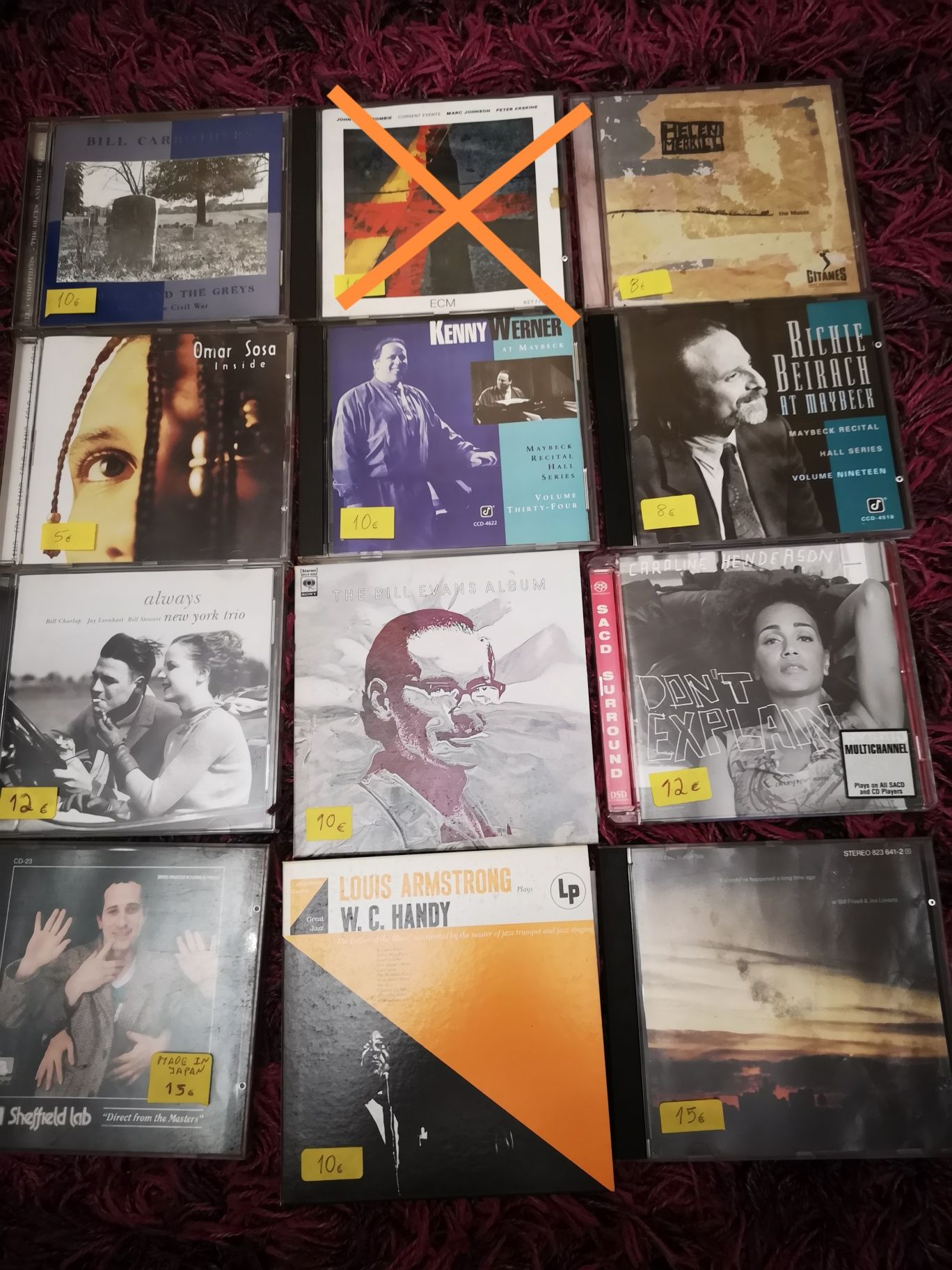 Cds Jazz incomuns ou raros, alguns importados.