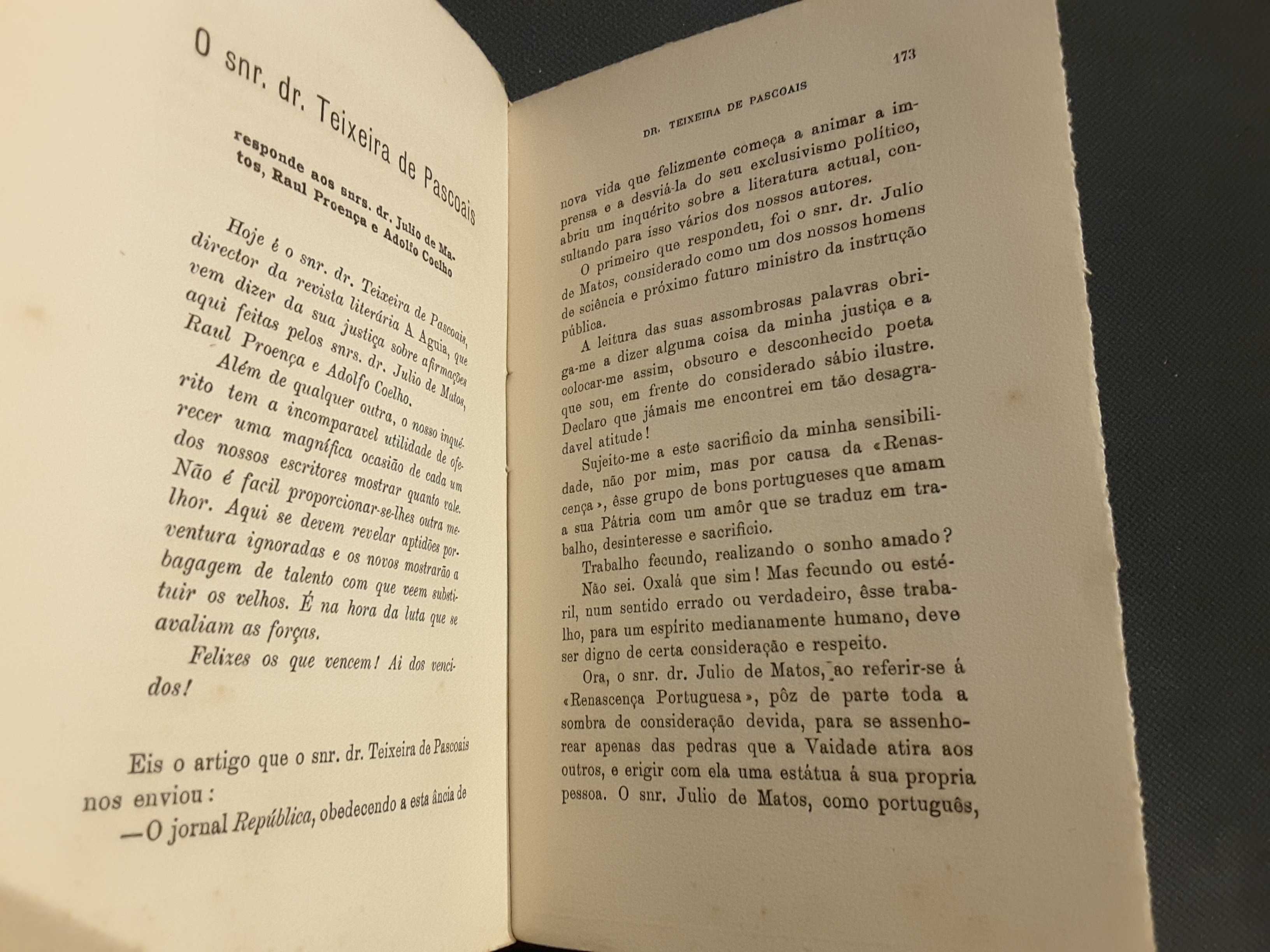Antologia da Poesia Portuguesa / Inquérito à Vida Literária (1915)
