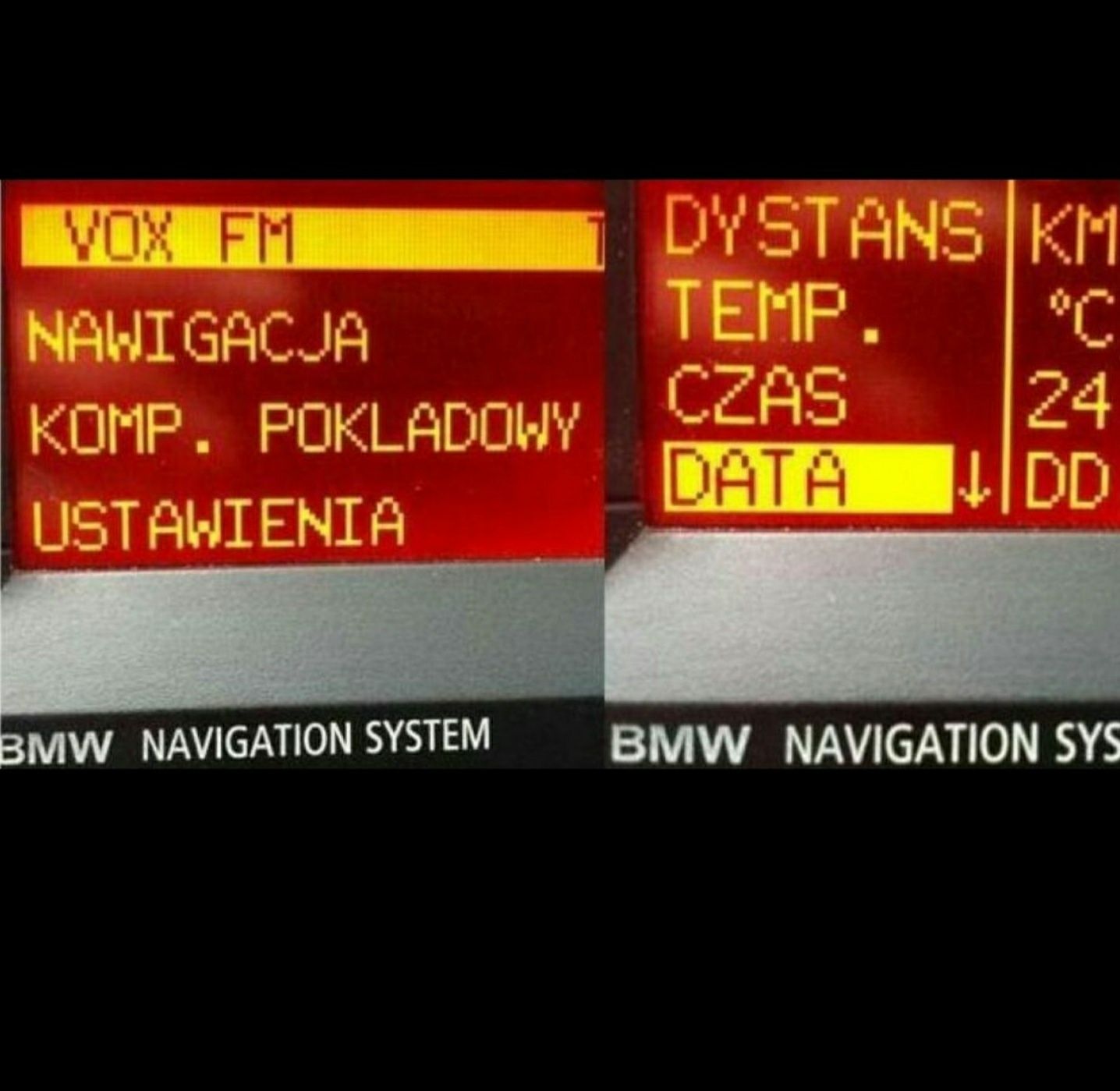 Polskie menu PL BMW X3 E83 X5 E53 E39 E38 E46 Z4